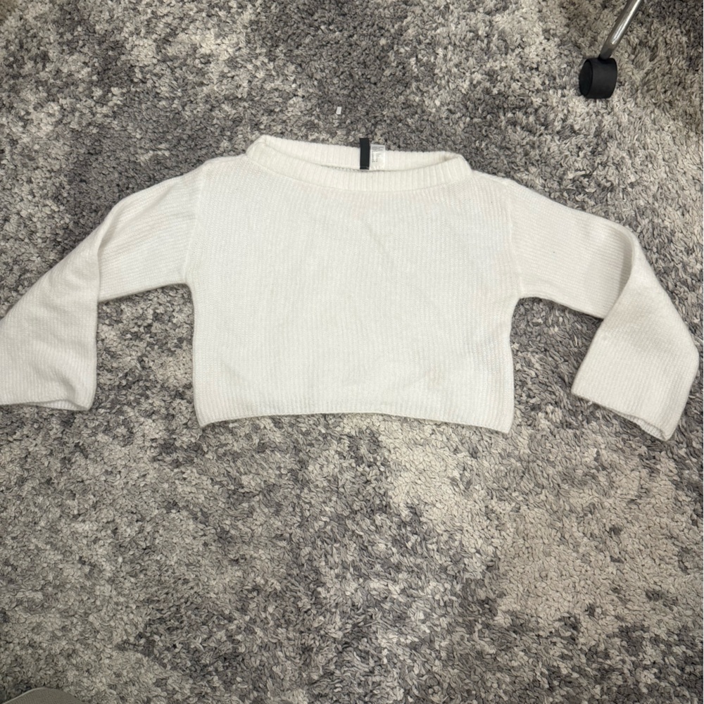 Off the shoulder white sweater never worn